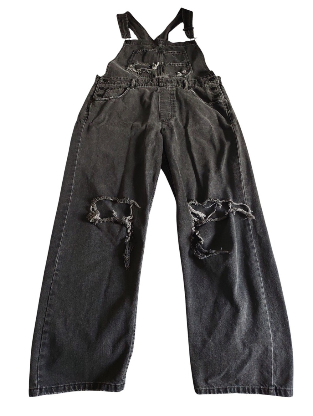 We The Free Large Ziggy Distressed Overalls